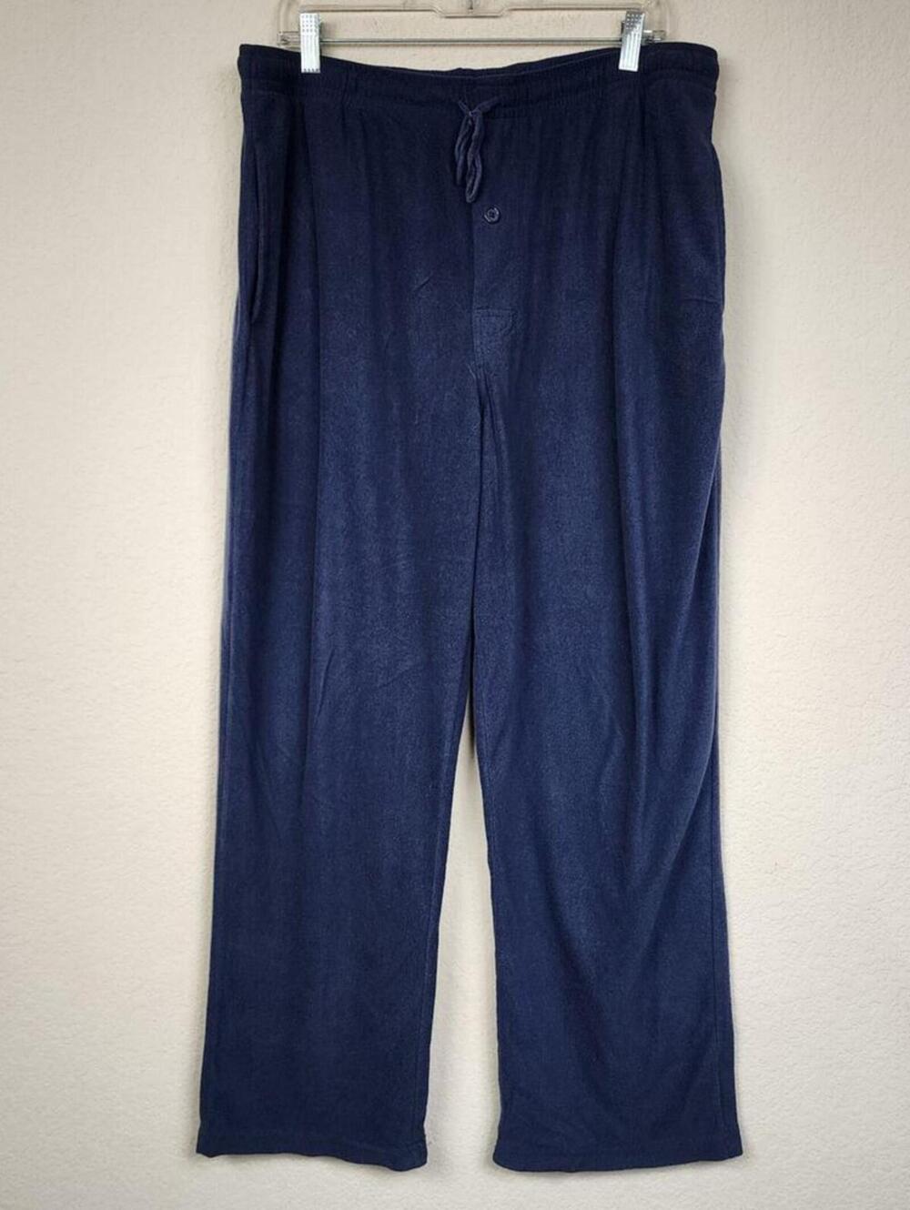 Large Dark Navy Blue Pajama Sweat Pants Sweatpants